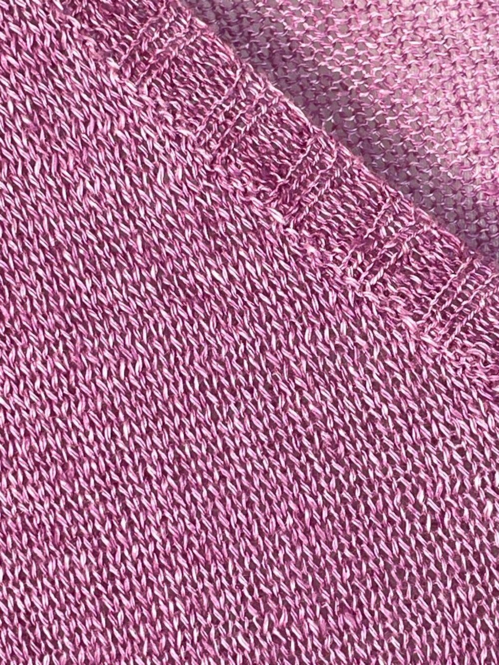 Eileen Fisher 100% Linen V-Neck Tunic Sweater Purple Pink Oversized M - Picture 5 of 10